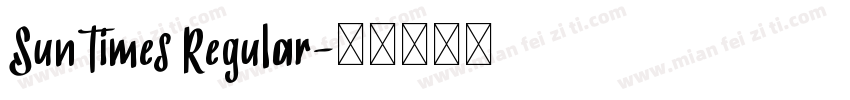 SunTimes Regular字体转换
